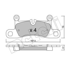 Bremsbeläge 22-0958-0 von METELLI günstig für 74,30 € online kaufen