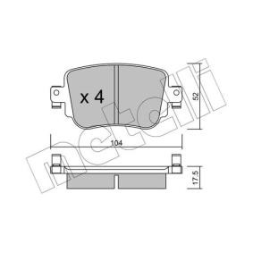 Compre Pastilhas de travão da METELLI 22-0980-0 a um preço baixo por 44,59 €