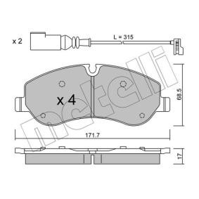 Compre Pastilhas de travão da METELLI 22-0990-0 a um preço baixo por 82,95 €
