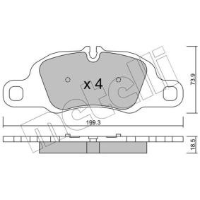 Bremsbeläge für PORSCHE von METELLI