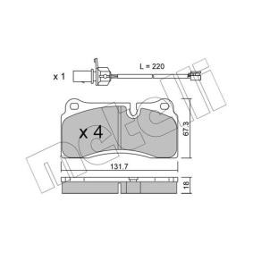 Acquista Kit pastiglie freni da METELLI 22-1044-0 a buon mercato per soli 49,39 €