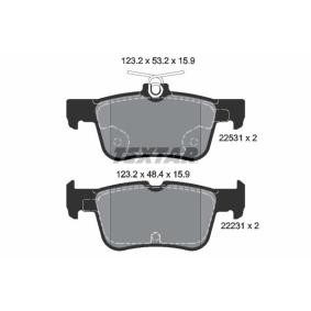 Acquista Kit pastiglie freni da TEXTAR 2253101 a buon mercato per soli 57,64 €