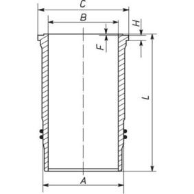 Köp Cylinderfoder av MAHLE ORIGINAL 227 WN 34 00 till det låga priset 886,16 kr