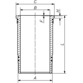 Köp Cylinderfoder av MAHLE ORIGINAL 227 WN 37 01 till det låga priset 834,94 kr