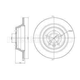 Compre Disco de travão da METELLI 23-1202C a um preço baixo por 48,73 €