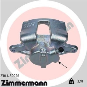 Kjøp Bremsecaliper av ZIMMERMANN 230.4.30026 til den lave prisen 2095,53 NOK