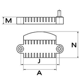 Achetez des Pont de diodes, alternateur HC-Cargo 235599 à prix pour 38,55 €