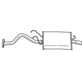 Endschalldämpfer 23627 für HONDA