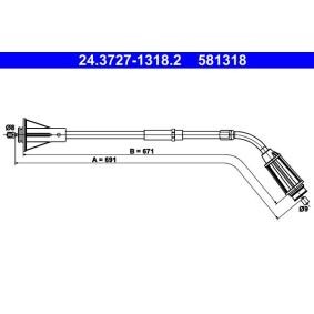 Handbremsseil 24.3727-1318.2