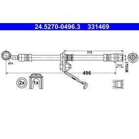 Bremsschlauch 24.5270-0496.3