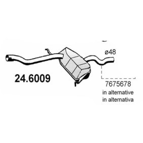 Mittelschalldämpfer 24.6009