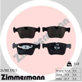 Bremsbeläge für MERCEDES-BENZ von ZIMMERMANN