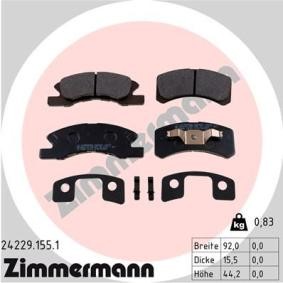 Köp Bromsbelägg av ZIMMERMANN 24229.155.1 till det låga priset 544,89 kr