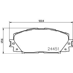 Acquista Kit pastiglie freni da TEXTAR 2445105 a buon mercato per soli 48,86 €
