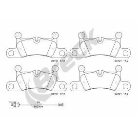 Comprar Juego de pastillas de freno de BRECK 24721 00 553 00 a bajo precio de 59,84 €