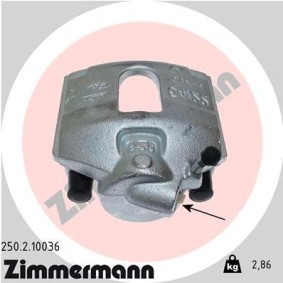 Kjøp Bremsecaliper av ZIMMERMANN 250.2.10036 til den lave prisen 1384,39 NOK