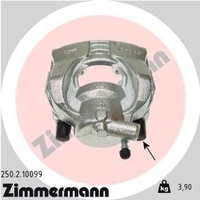 Kjøp Bremsecaliper av ZIMMERMANN 250.2.10099 til den lave prisen 1494,18 NOK