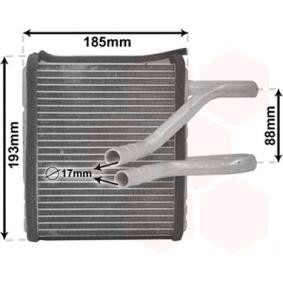 Comprar Radiador de calefacción de VAN WEZEL 25006299 a bajo precio de 92,47 €