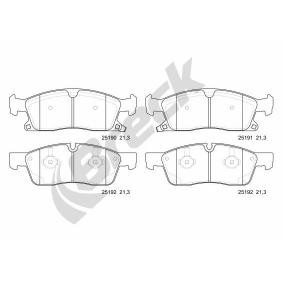 Compre Pastilhas de travão da BRECK 25190 00 551 00 a um preço baixo por 82,44 €
