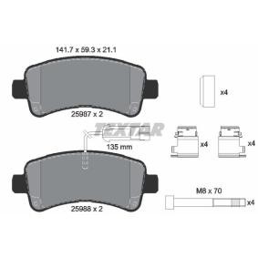 Acquista Kit pastiglie freni da TEXTAR 2598701 a buon mercato per soli 60,66 €