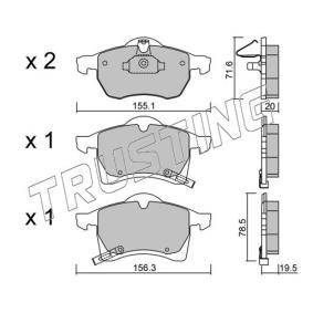 Acquista Kit pastiglie freni da TRUSTING 267.0 a buon mercato per soli 61,31 €