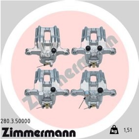 Acquista Pinza freno da ZIMMERMANN 280.3.50000 a buon mercato per soli 153,38 €
