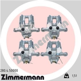 Acquista Pinza freno da ZIMMERMANN 280.4.50000 a buon mercato per soli 153,38 €