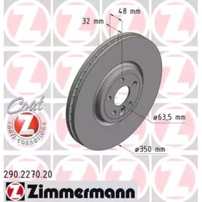 Bremsscheibe 290.2270.20 von ZIMMERMANN günstig für 99,17 € online kaufen