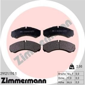 Köp Bromsbelägg av ZIMMERMANN 29121.170.1 till det låga priset 800,98 kr