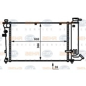 Achetez des Radiateur du moteur HELLA 8MK 376 707-121 à prix pour 127,70 €