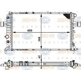 Achetez des Radiateur du moteur HELLA 8MK 376 713-014 à prix pour 123,29 €