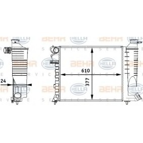 Achetez des Radiateur du moteur HELLA 8MK 376 717-511 à prix pour 106,39 €
