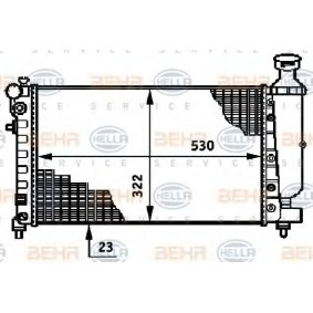 Achetez des Radiateur du moteur HELLA 8MK 376 719-791 à prix pour 102,51 €