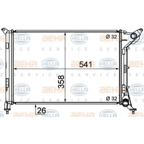 Achetez des Radiateur du moteur HELLA 8MK 376 769-011 à prix pour 156,27 €