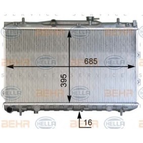 Kühler, Motorkühlung 8MK 376 769-351 für CERATO (LD) für 167,25 CHF