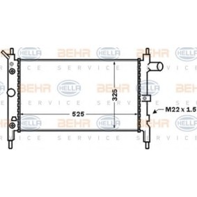 Achetez des Radiateur du moteur HELLA 8MK 376 771-051 à prix pour 85,89 €