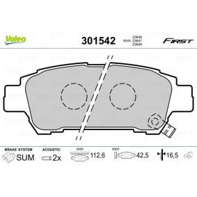 Bremsbeläge von VALEO für PREVIA (MCR3_, ACR3_, CLR3_) günstig online kaufen