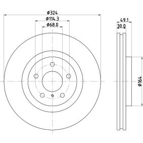 Achetez des Kit de distribution + pompe à eau HELLA 8MP 376 812-821 à prix pour 269,04 €