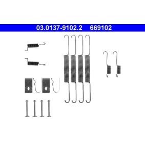 Compre Kit de acessórios, maxilas do travão da ATE 03.0137-9102.2 a um preço baixo por 16,21 €