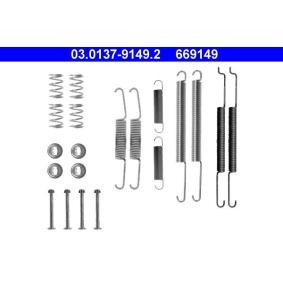 Comprar Juego de accesorios, zapatas de freno de ATE 03.0137-9149.2 a bajo precio de 13,60 €