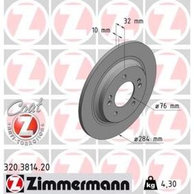 Bremsscheibe 320.3814.20 von ZIMMERMANN günstig für 47,35 € online kaufen