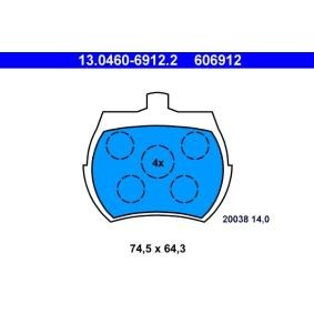 Acquista Kit pastiglie freni da ATE 13.0460-6912.2 a buon mercato per soli 19,68 €