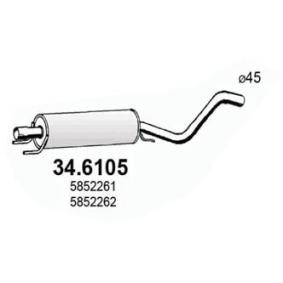 Compre Silenciador intermedio de ASSO online para Astra H TwinTop (A04) a precios moderados