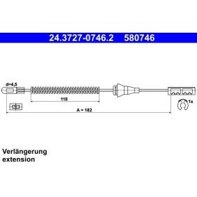 Handbremsseil 24.3727-0746.2 von ATE günstig für 20,19 € online kaufen