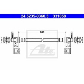 Bremsschlauch für LEXUS von ATE