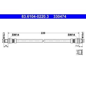 Bremsschlauch 83.6104-0220.3