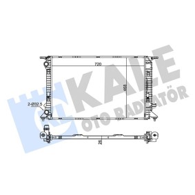 Kühler, Motorkühlung 342340 für AUDI