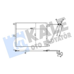 Klimakondensator 342565 für OPEL