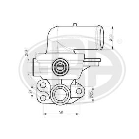 JEEP Kühlwasserthermostat von ERA
