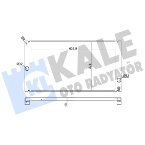 Achetez des Radiateur du moteur KALE OTO RADYATOR 352800 à prix pour 215,65 €